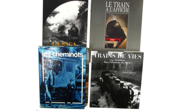 TRAINS - Lot de livres richements illust