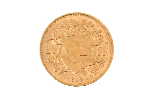 Pièce de 20 F suisse en or
