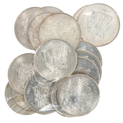 16 pièces de 50 F argent