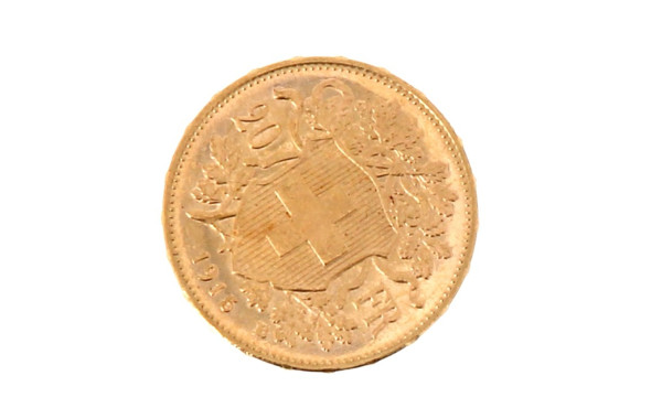 Pièce de 20 F suisse en or