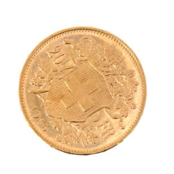 Pièce de 20 F suisse en or