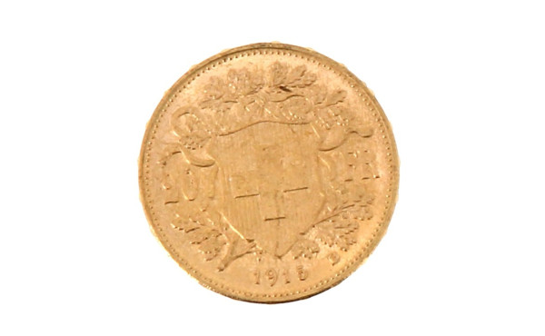 Pièce de 20 F suisse en or