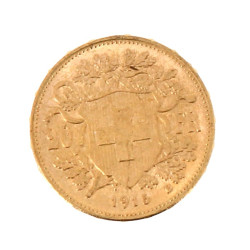 Pièce de 20 F suisse en or