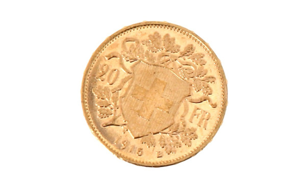 Pièce de 20 F suisse en or