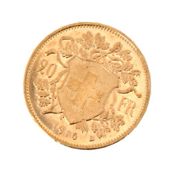 Pièce de 20 F suisse en or