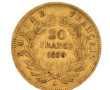Pièce de 20 F or Napoléon III tête nue