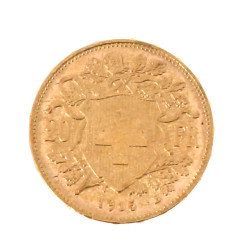 Pièce de 20 F suisse en or