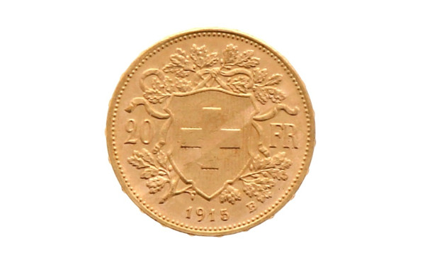 Pièce de 20 F suisse en or