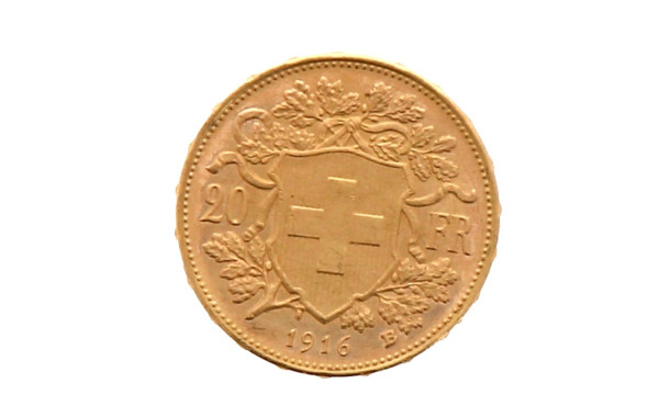 Pièce de 20 F suisse en or