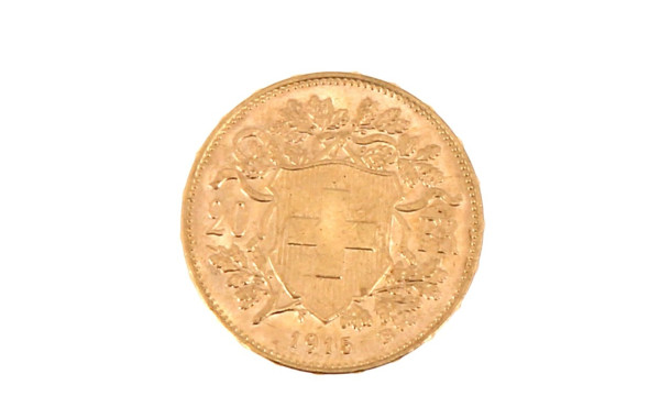 Pièce de 20 F suisse en or