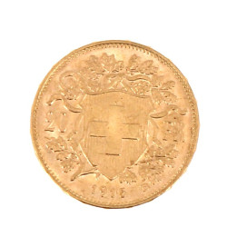 Pièce de 20 F suisse en or