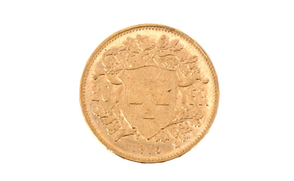 Pièce de 20 F suisse en or