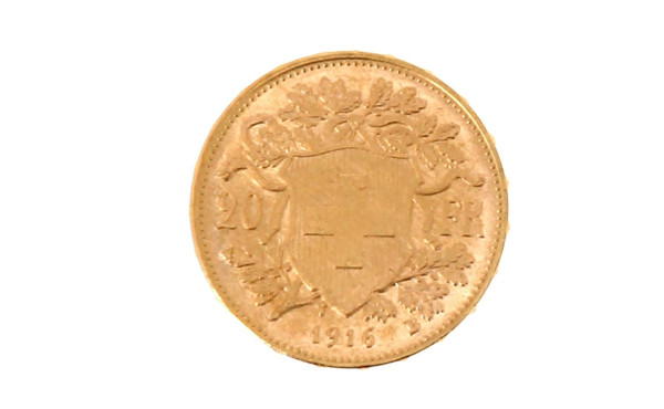 Pièce de 20 F suisse en or