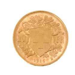 Pièce de 20 F suisse en or