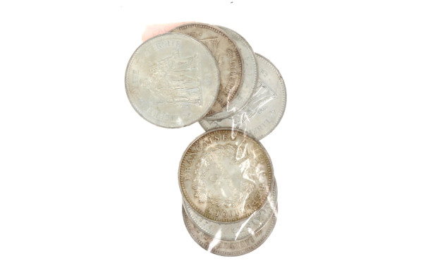 Lot de 7 pièces de 50 F argent