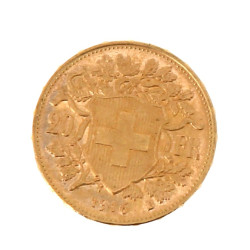 Pièce de 20 F suisse en or