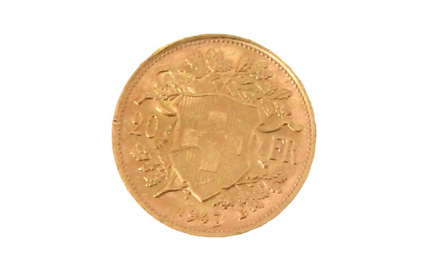 Pièce de 20 F suisse en or