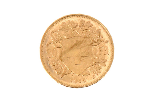 Pièce de 20 F suisse en or
