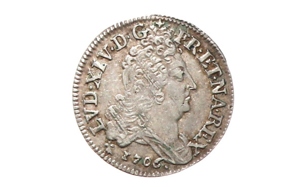 FRANCE - Louis XIV 10 Sols 1706 AA Metz 