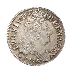 FRANCE - Louis XIV 10 Sols 1706 AA Metz 