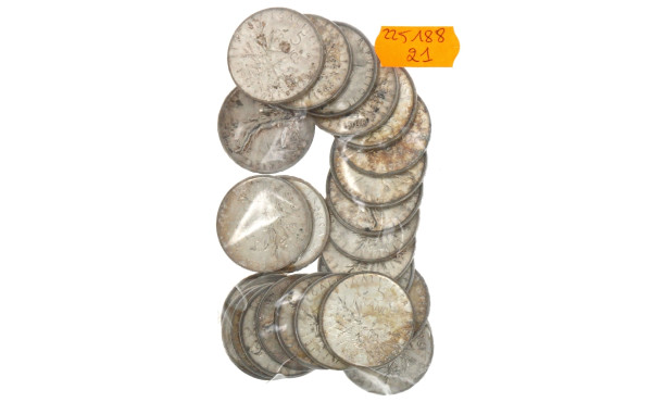 26 pièces de 5 F argent