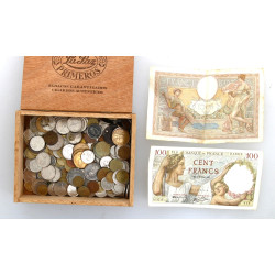 Vrac de monnaie en métal France et pays 