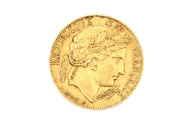 Pièce 20 F or "1850" atelier A