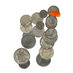 Lot de pièces en argent : 5 P de 10 F ar