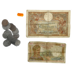 27 pièces de 10 F Turin en argent et 2 p