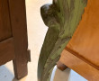 Console ancienne en bois sculpté patiné 