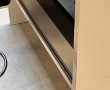 Meuble bar stratifié blanc et noir avec 