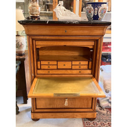 Secrétaire XIXe en bois fruitier et file