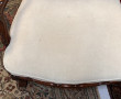 Paire de large fauteuils en acajou sculp