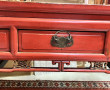 CHINE - Bureau ancien en cèdre laqué rou