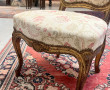 Chaise de style Louis XV en bois sculpté