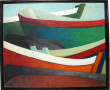 GWEN (1920-2018) "Barques au sec", huile
