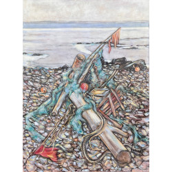 Jean-Yves LAPPART (1947) "Sur la plage, 