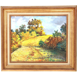 Robert LE RHUN (Xxème) "Vers le moulin n