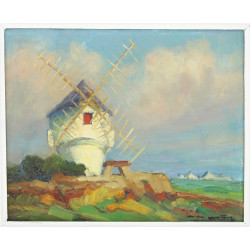 Emile GAUTIER (1920-2013) "Paysage au mo