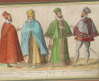 Etudes de costumes - Paire de gravures a
