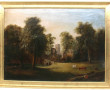 Ecole Anglaise XIXème "Paysage", huile s