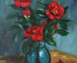 Guy PENNAMEN (Xxème) "Bouquet de camélia