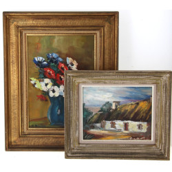 Raymond SCUILLER (Xxème) - Lot de 2 tabl