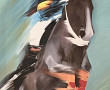 Victor SPAHN (1949) "Saut d'obstacle", l