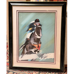 Victor SPAHN (1949) "Saut d'obstacle", l