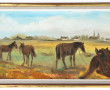 Raymond SCUILLER (Xxème) "Chevaux en cam