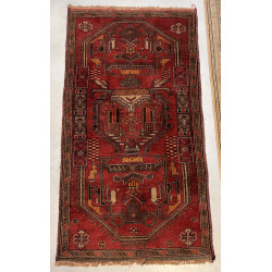 Tapis en laine points noués dans les ton