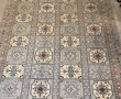 Grand tapis de FES en laine, teinte à do