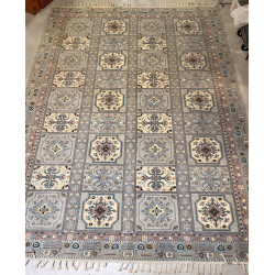 Grand tapis de FES en laine, teinte à do