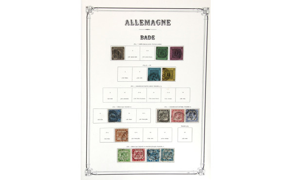 ALLEMAGNE (Bade 14 TP - Bavière env. 11